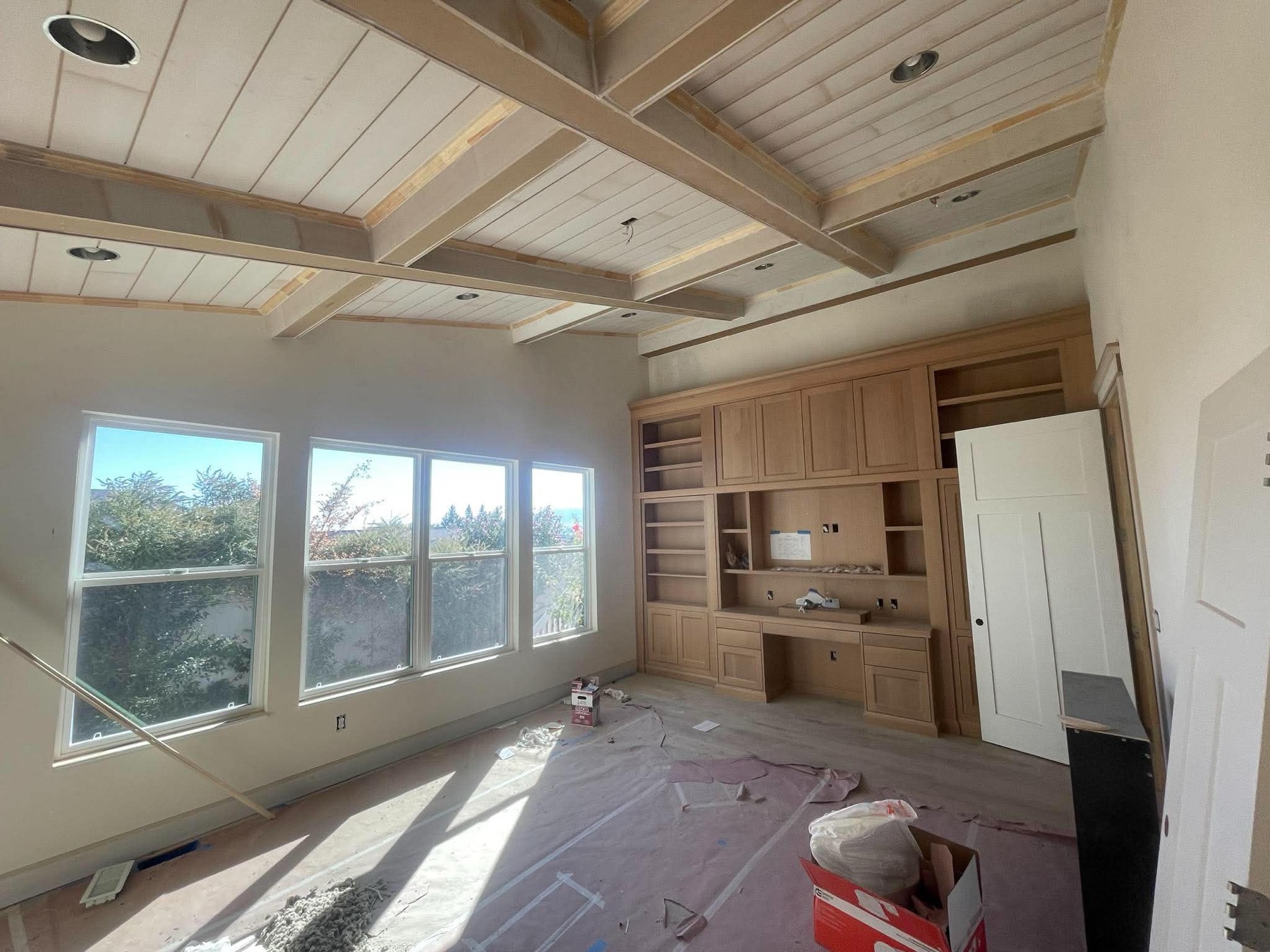 Custom built-in shelving